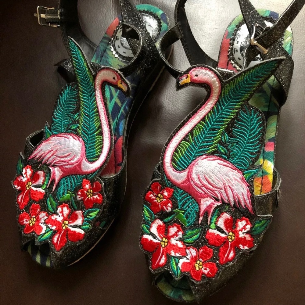 Miss L Fire Shoes Flamingo Sandals